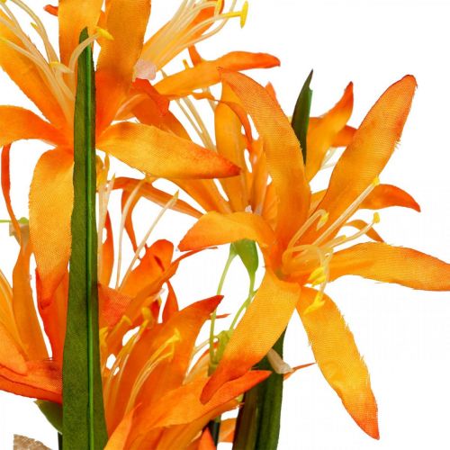 Artikel Konstgjorda blommor Nerine Orange Guernsey Liljor Höstblommor 48cm