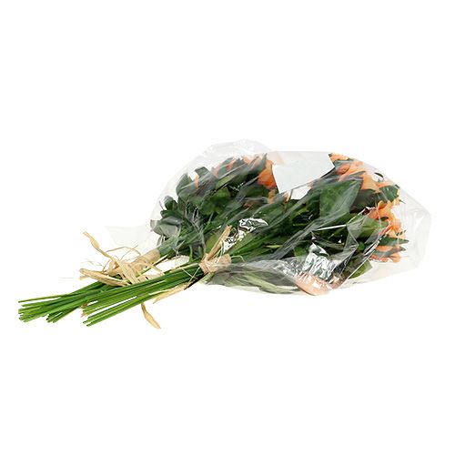 Floristik24 Konstgjorda blommor ros bukett orange L26cm 3st