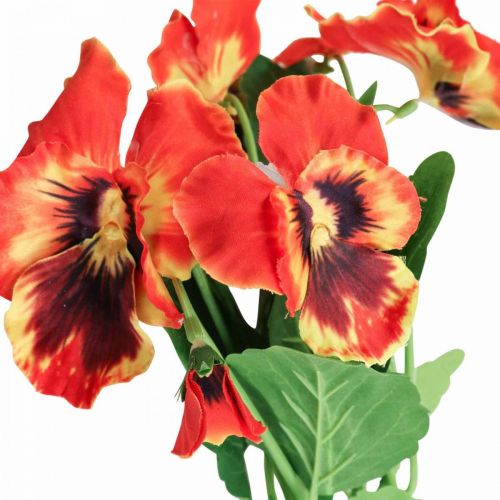 Floristik24 Konstgjorda blommor, sidenblommor, pensé apelsin 29cm