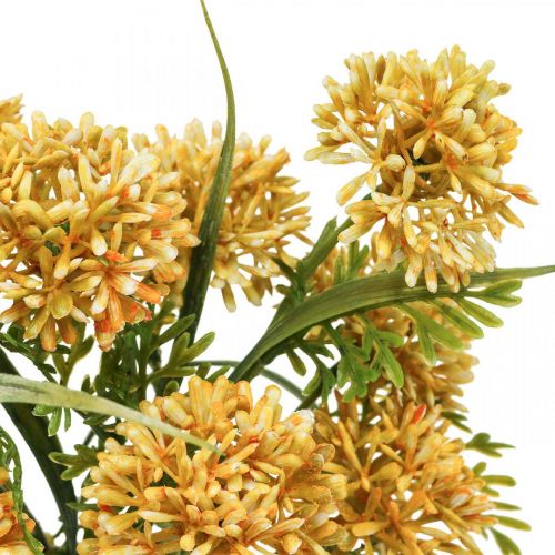 Artikel Konstgjorda blommor gul allium dekoration prydnadslök 34cm 3st i knippe
