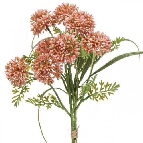 Artikel Konstgjorda blommor rosa allium dekoration prydnadslökar 34cm 3st i gäng