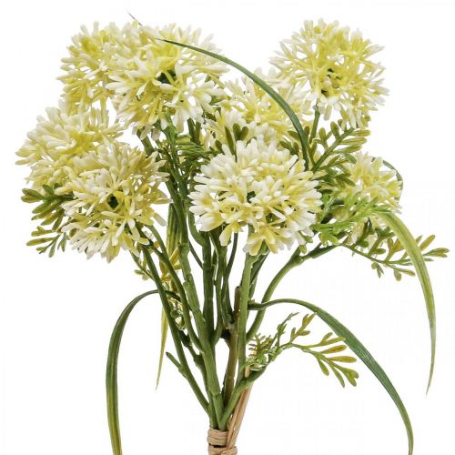 Artikel Konstgjorda blommor vit allium dekoration prydnadslökar 34cm 3st i knippe