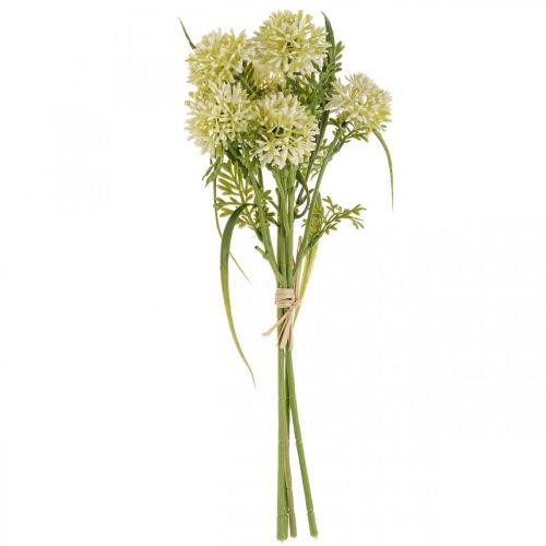Artikel Konstgjorda blommor vit allium dekoration prydnadslökar 34cm 3st i knippe