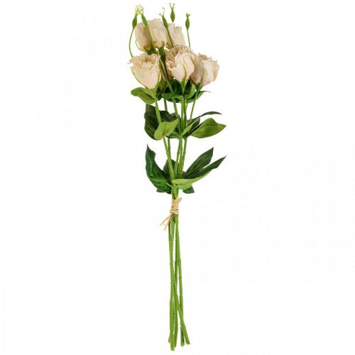Floristik24 Konstgjorda blommor lisianthus kräm 51cm blomdekoration 5st