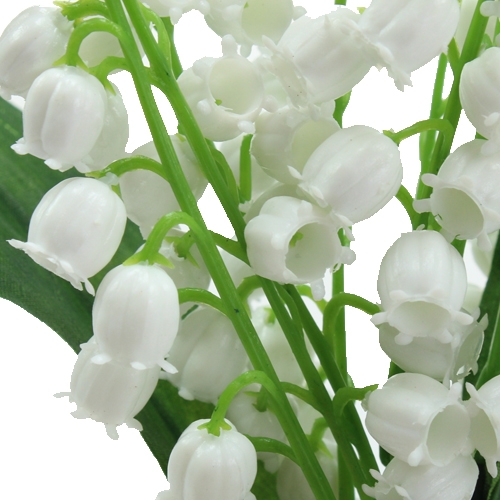 Floristik24 Konstgjorda liljekonvaljer vit 25cm 3st