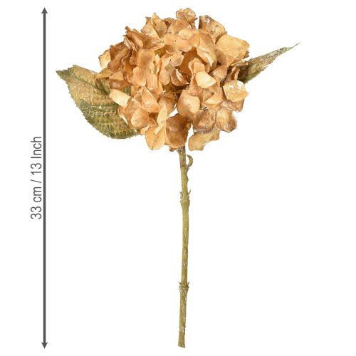 Artikel Konstgjord hortensia torkad Drylook höstdekoration L33cm