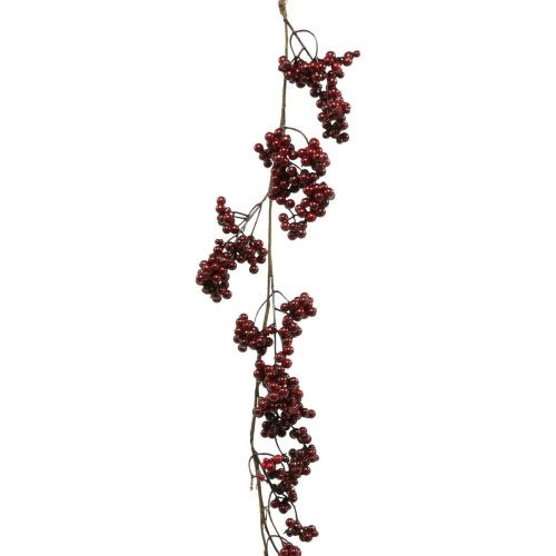 Artikel Konstgjord växt, hjortron, bärgirlang, röd vinterbär L180cm
