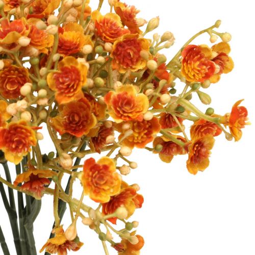 Floristik24 Gypsophila konstgjorda blommor Gypsophila Orange L30cm 6st i gäng