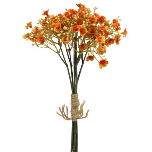 Floristik24 Gypsophila konstgjorda blommor Gypsophila Orange L30cm 6st i gäng