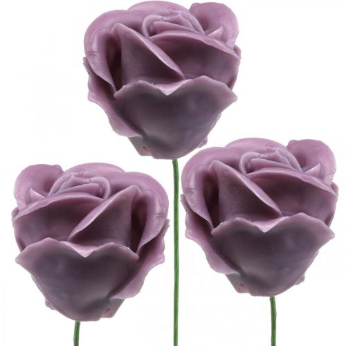 Artikel Konstgjorda rosor syrenvaxrosor dekorativa rosor vax Ø6cm 18 st