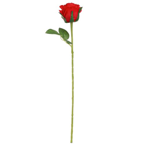 Artikel Konstgjorda Rosor Röda Rosor Dekoration Blomma Ø6cm H6cm L50cm 4 st