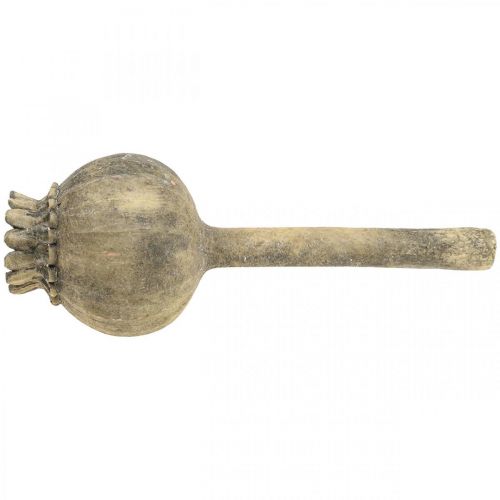 Artikel Konststensdekor vallmo antik dekoration brun Ø13cm L37,5cm