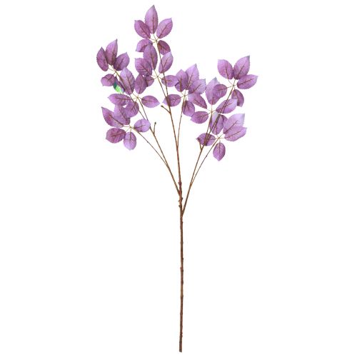 Artikel Konstgjorda grenblad dekoration lila metallic L103cm 2st