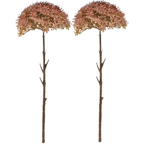 Artikel Konstgjord gren höstdekoration blomma gren brun röd 45cm 2 st