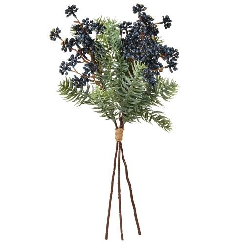Artikel Konstgjorda enbärskvistar med bär, nålgrenar, 45 cm, 3 stycken