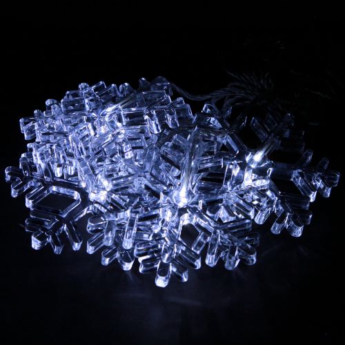 LED fönsterdekoration jul kallvit för batteri 25×90cm