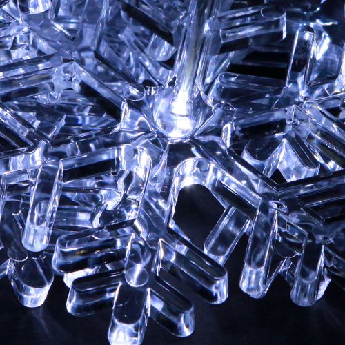 Artikel LED fönsterdekoration jul kallvit för batteri 25×90cm