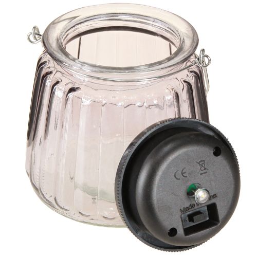 Artikel LED Trädgårdsljus Glas Solar för Hängande Lila Ø10,5cm 2st