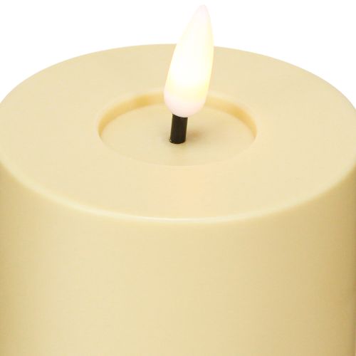 Artikel LED-ljus med Timer Grön Beige Utomhus Ø7,5cm H18cm