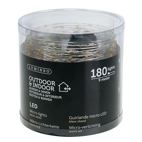Artikel LED felampor ute/inne 180 8,95m varmvit