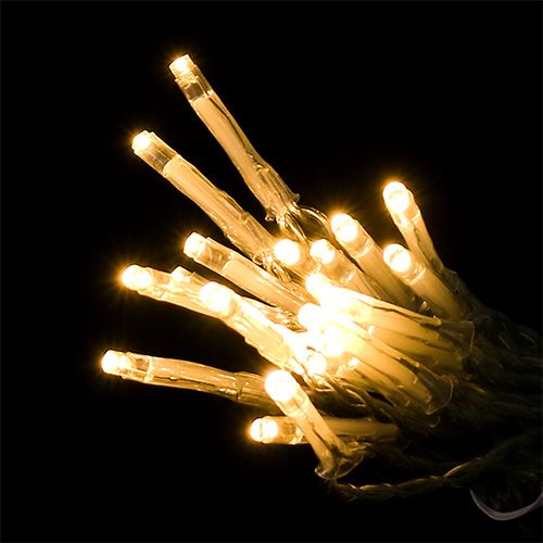 Floristik24 LED -ljuskedja 20 cm 275 cm med batteri varmvitt