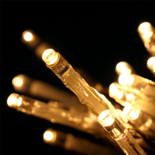 Floristik24 LED -ljuskedja 20 cm 275 cm med batteri varmvitt