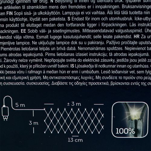 Floristik24 LED -ljusnät 384 varmvitt 3m x3 m för utomhus