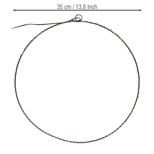 Artikel LED-ring för upphängning i metall 110L varmvit inomhus Ø35cm