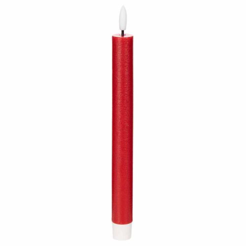LED-konljus, rött med varmvitt ljus, 24 cm, 2 st
