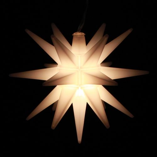 Floristik24 LED-stjärna utanför vitt ljus stjärnbatteri Ø12cm H66cm