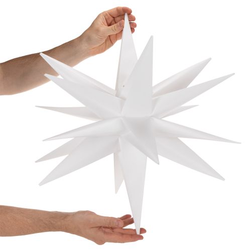 LED-stjärna Julstjärna Varmvit Timer Utomhus 60cm | Floristik24.se