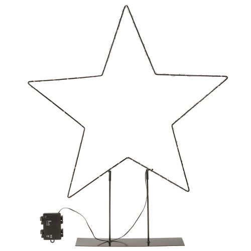 Artikel LED-stjärna stående 150 Micro LED varmvit metall Ø58cm