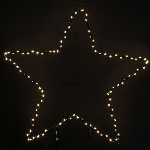 Artikel LED-stjärna stående metall 100 Micro LED varmvit Ø37cm