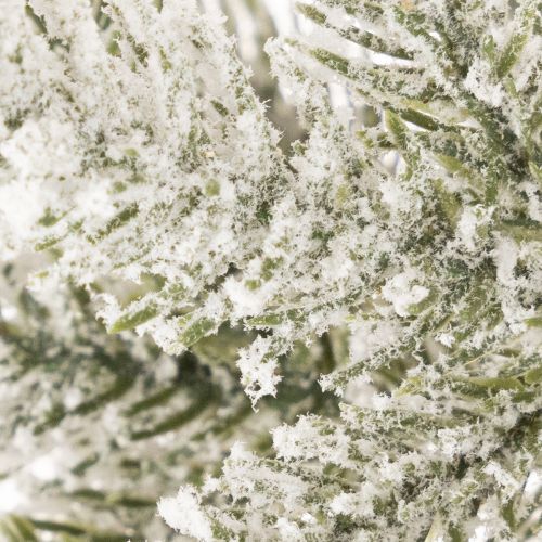 Konstgjord julgran med snö i jutepåse, 40 lysdioder, för inomhusbruk, 85 cm | Floristik24.se