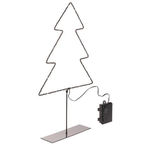 LED-julgran, batteridriven, bordsdekoration inomhus, 47 cm