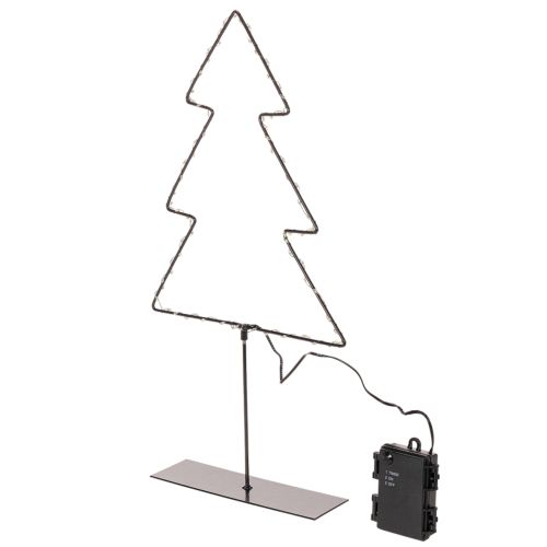 LED-julgran, batteridriven, bordsdekoration inomhus, 47 cm | Floristik24.se
