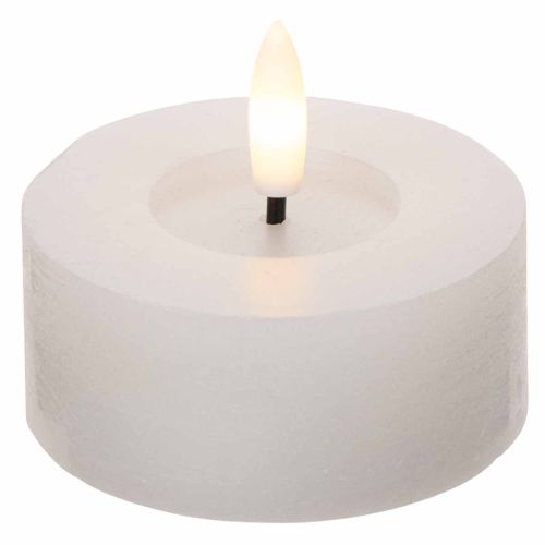LED XL Värmeljus Vitt Äkta Vax