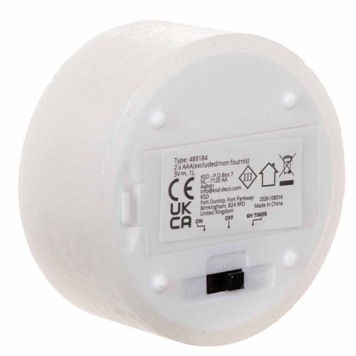LED XL Värmeljus Vitt Äkta Vax