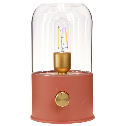 Artikel LED bordslampa retro LED-ljus varmvit brun H19,5cm