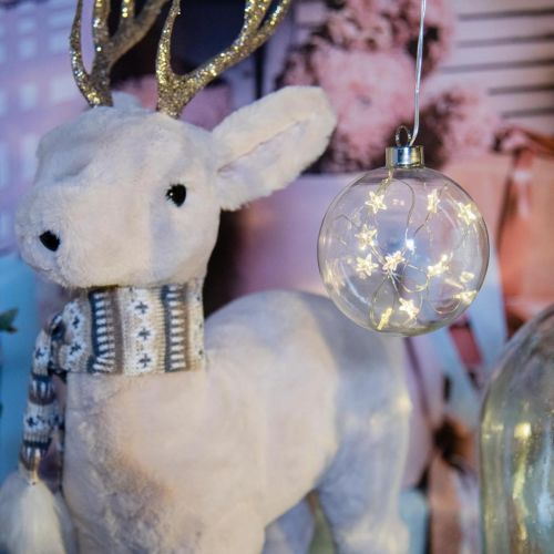 Floristik24 LED julkulor glas fairy lights stjärnor Ø10cm 2st