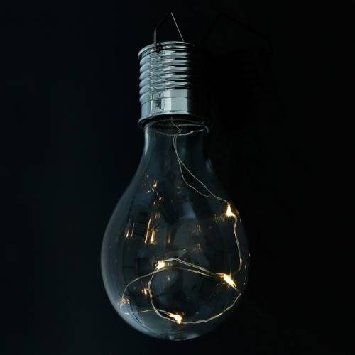 Floristik24 Trädgårdsdekoration solcells LED-lampa varmvit H15cm 5st