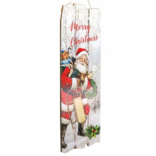 Floristik24 LED-väggmålning Santa Claus &quot;Merry Christmas&quot; 21 × 60cm För batteri