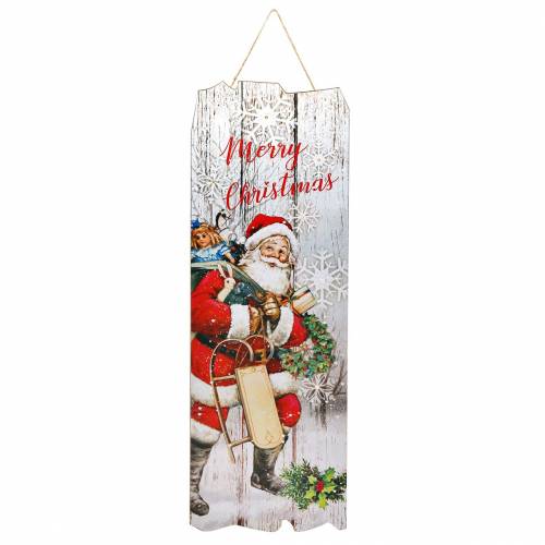 Floristik24 LED-väggmålning Santa Claus &quot;Merry Christmas&quot; 21 × 60cm För batteri