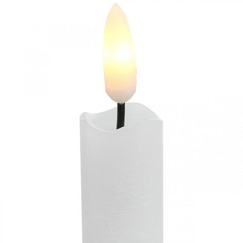 Artikel LED ljusvax bordsljus varmvitt för batteri Ø2cm 24cm 2st