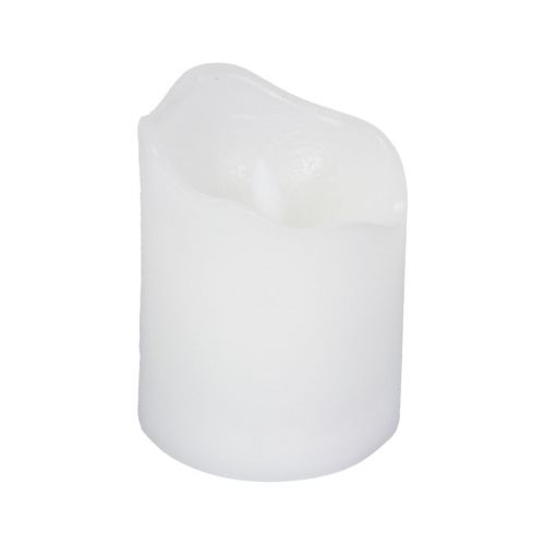 Floristik24 LED-ljus med timer äkta vaxpelarljus Ø7cm H9cm