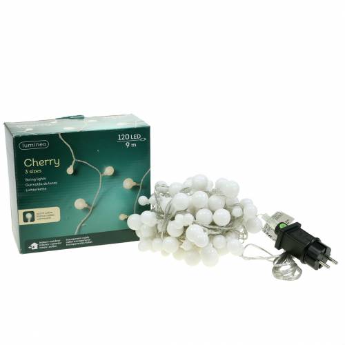 Artikel LED -ljuskedja Cherry varmvitt 9m 120LED