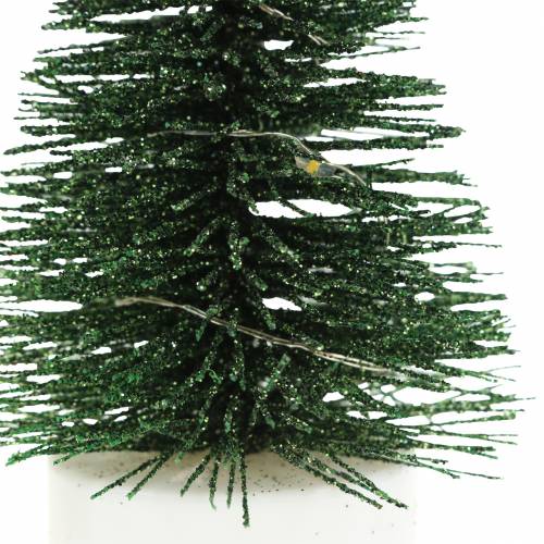 Floristik24 LED julgran grön/vit 10cm 3st