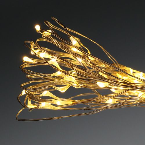 Floristik24 LED fairy lights 40s för batterier varmvita