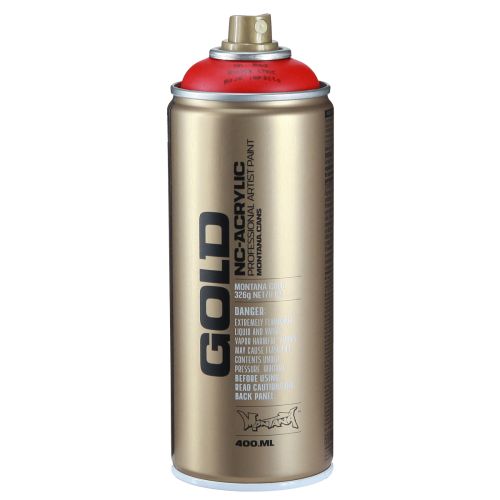 Färgspray röd Montana Gold satin matt 400ml
