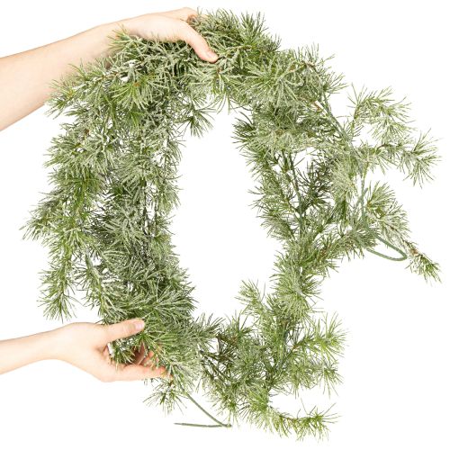 Artikel Dekorativ girlang i lärkträ för stämningsfull rumsdesign, 250 cm